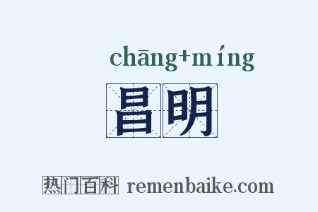 昌明是什么意思的图片